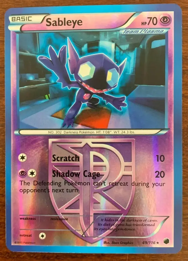 Sableye [Reverse Holo] - Pokemon Plasma Freeze #49