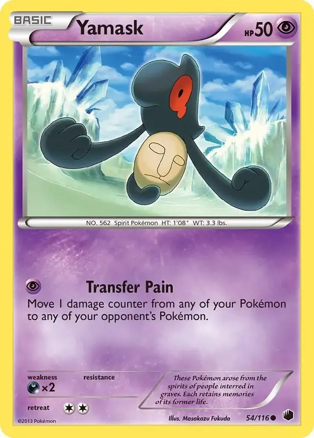 Yamask - Pokemon Plasma Freeze #54
