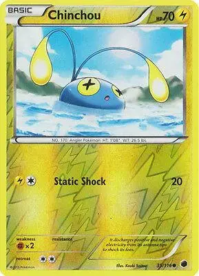 Chinchou [Reverse Holo] - Pokemon Plasma Freeze #35