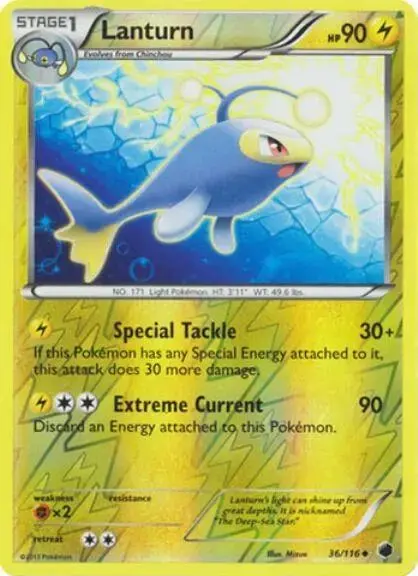 Lanturn [Reverse Holo] - Pokemon Plasma Freeze #36
