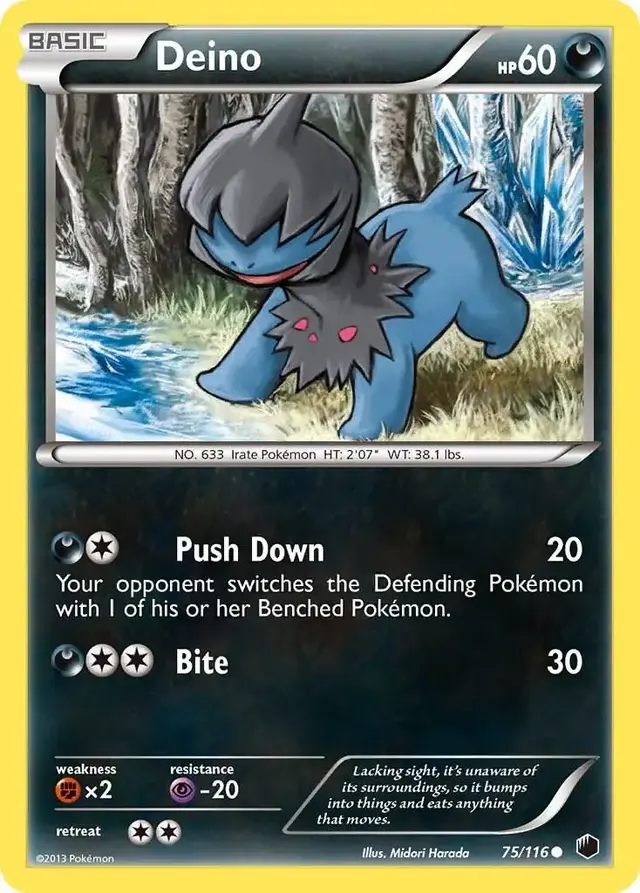 Deino - Pokemon Plasma Freeze #75