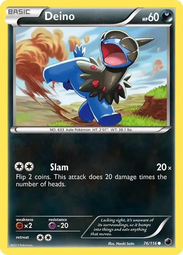 Deino - Pokemon Plasma Freeze #76