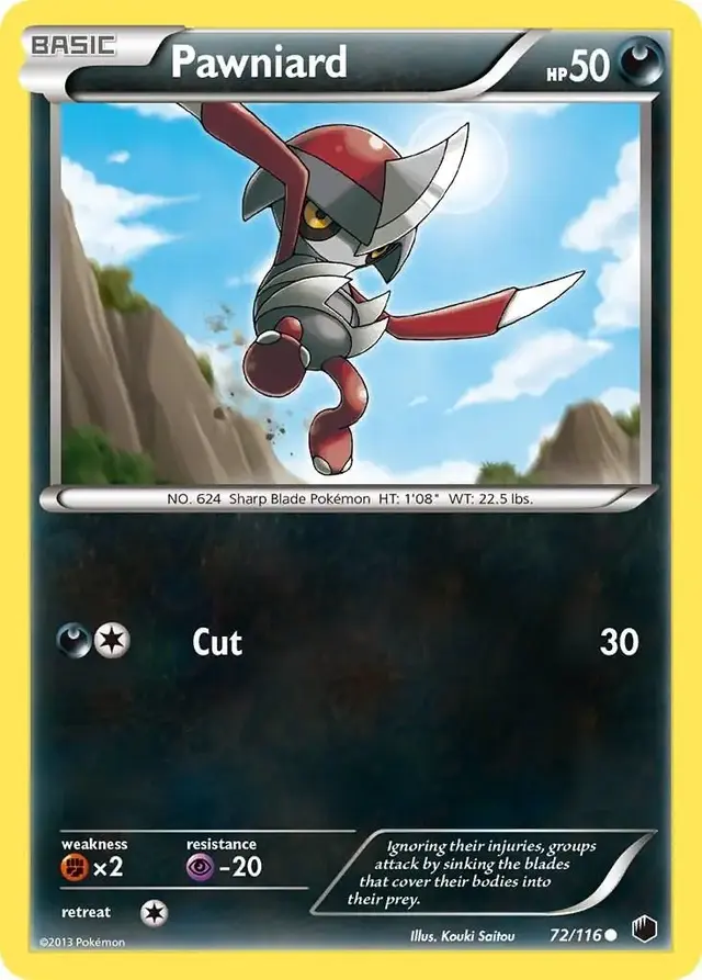 Pawniard - Pokemon Plasma Freeze #72