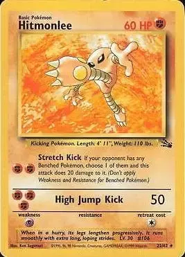 Hitmonlee - Pokemon Fossil #22