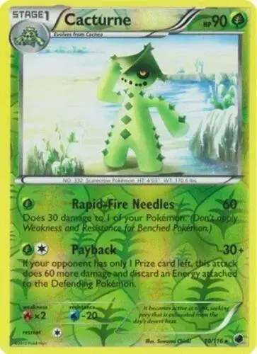 Cacturne [Reverse Holo] - Pokemon Plasma Freeze #10