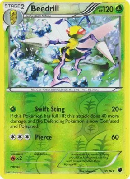 Beedrill [Reverse Holo] - Pokemon Plasma Freeze #3