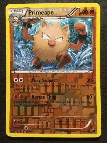 Primeape [Reverse Holo] - Pokemon Plasma Freeze #60