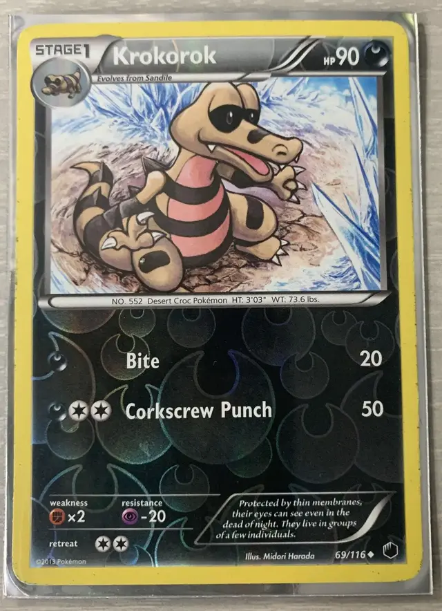 Krokorok [Reverse Holo] - Pokemon Plasma Freeze #69