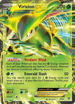 Virizion EX 9 - Pokemon Plasma Blast