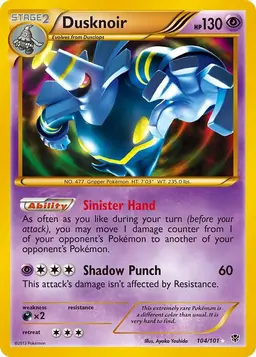 Dusknoir 104 - Pokemon Plasma Blast