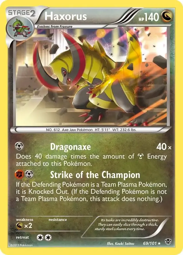 Haxorus - Pokemon Plasma Blast #69