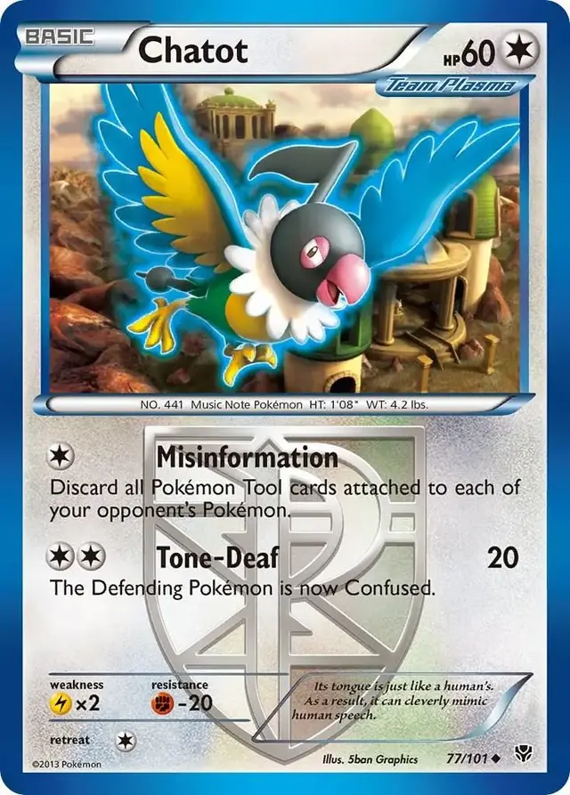 Chatot - Pokemon Plasma Blast #77