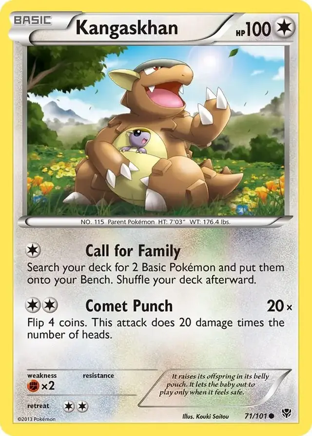 Kangaskhan - Pokemon Plasma Blast #71