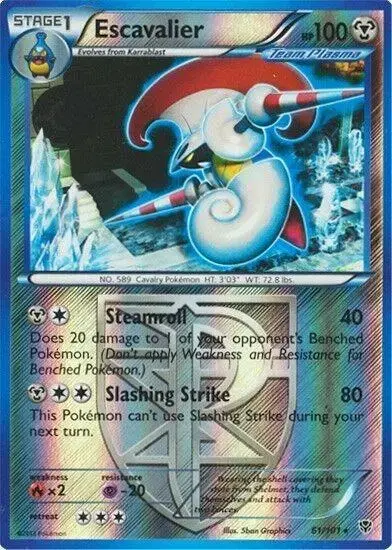 Escavalier [Reverse Holo] - Pokemon Plasma Blast #61