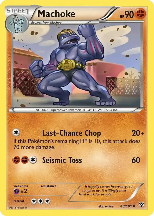Machoke [Reverse Holo] - Pokemon Plasma Blast #48