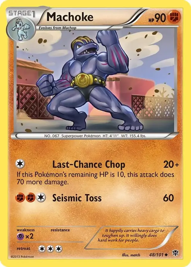 Machoke - Pokemon Plasma Blast #48