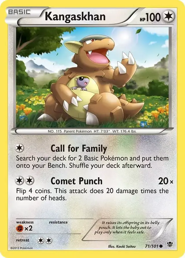 Kangaskhan [Reverse Holo] - Pokemon Plasma Blast #71