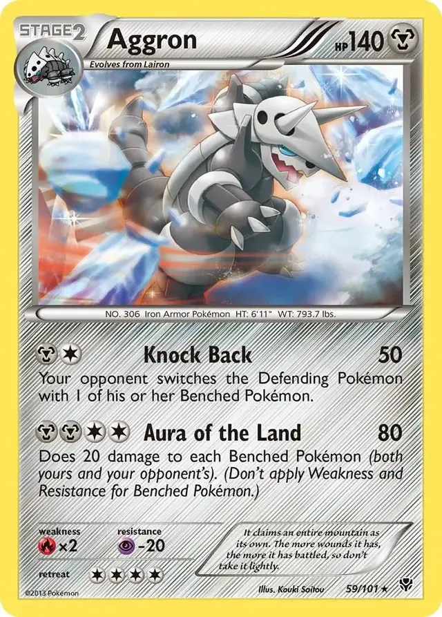 Aggron - Pokemon Plasma Blast #59