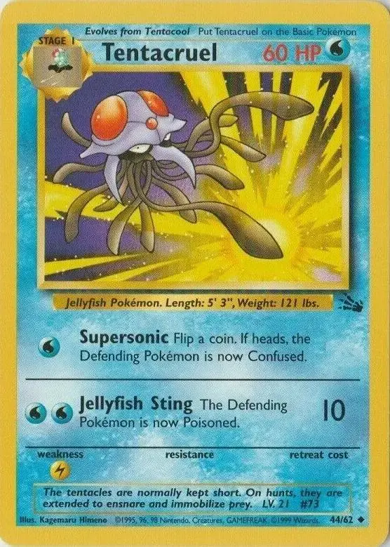 Tentacruel - Pokemon Fossil #44