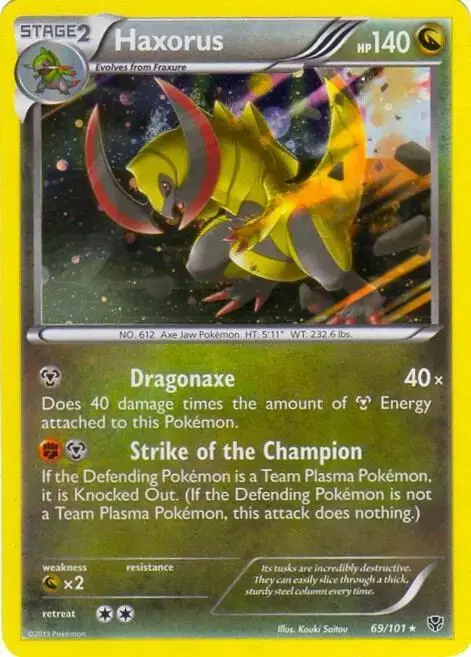Haxorus [Cosmos Holo] - Pokemon Plasma Blast #69