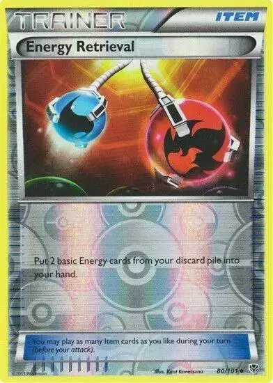 Energy Retrieval [Reverse Holo] - Pokemon Plasma Blast #80