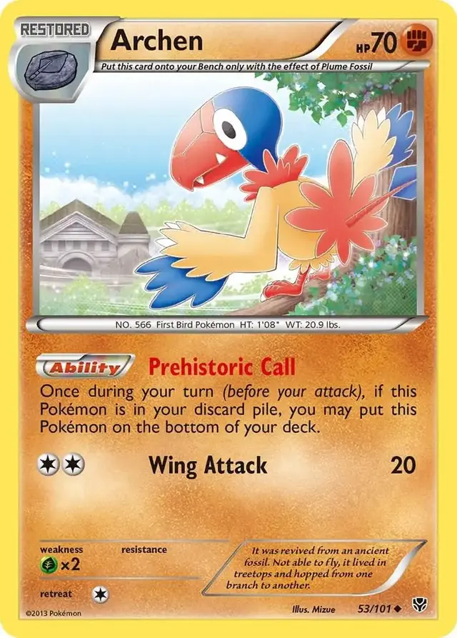 Archen - Pokemon Plasma Blast #53