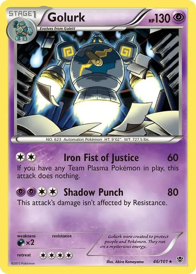 Golurk [Reverse Holo] - Pokemon Plasma Blast #46