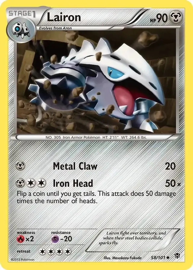 Lairon - Pokemon Plasma Blast #58