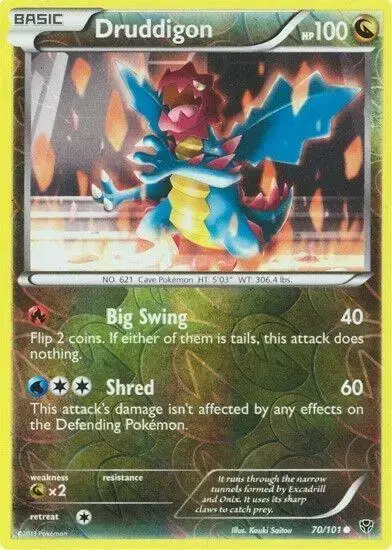 Druddigon [Reverse Holo] - Pokemon Plasma Blast #70