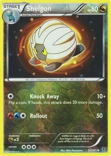 Shelgon [Reverse Holo] - Pokemon Plasma Blast #63