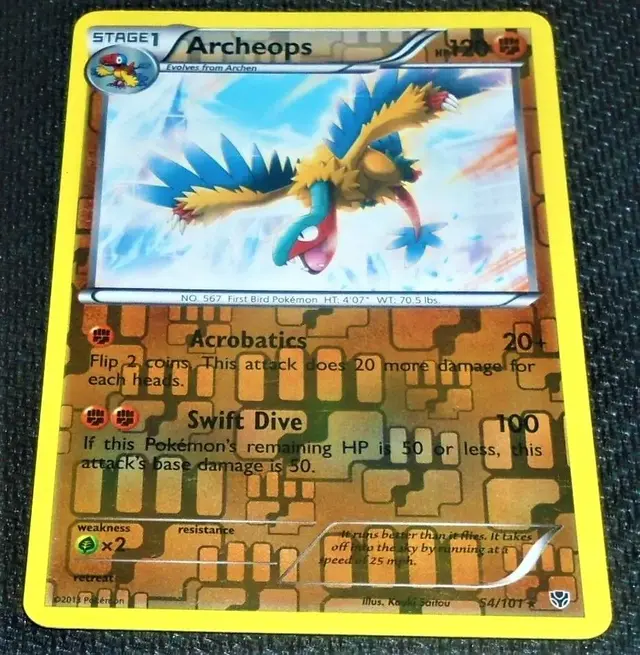 Archeops [Reverse Holo] - Pokemon Plasma Blast #54