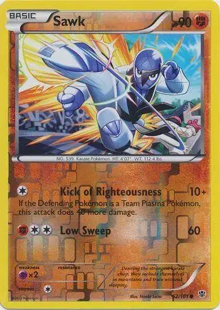 Sawk [Reverse Holo] - Pokemon Plasma Blast #52