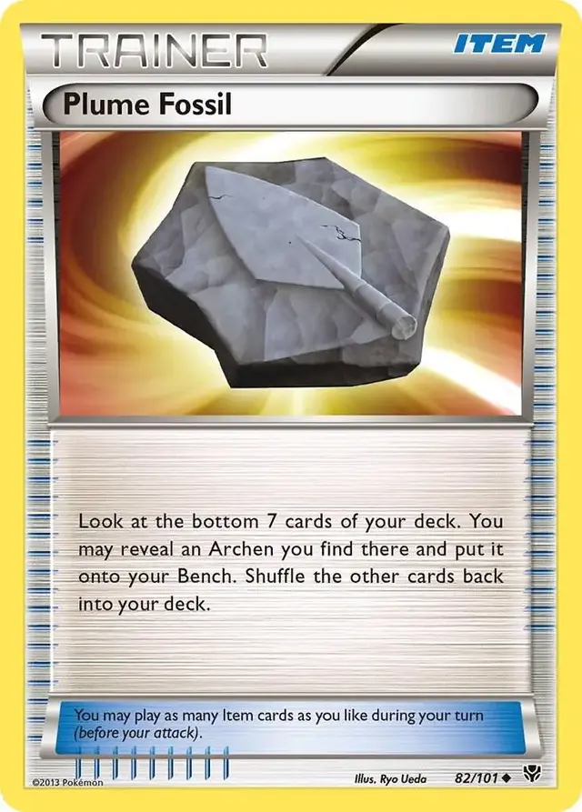 Plume Fossil - Pokemon Plasma Blast #82