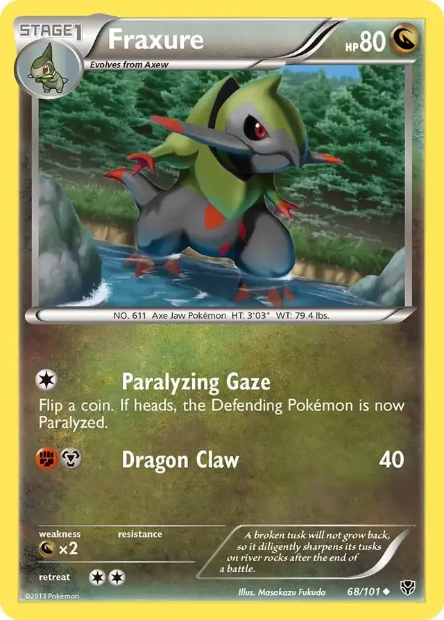 Fraxure - Pokemon Plasma Blast #68