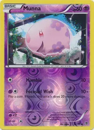 Munna [Reverse Holo] - Pokemon Plasma Blast #39