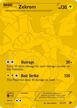 Zekrom #115 - Pokemon Legendary Treasures