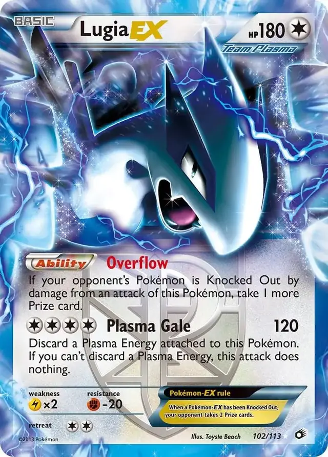 pokemon lugia double card HeartGold & SoulSilver perfect for serious collectors and enthusiasts of the Pokmon Trading Card Game. Lugia EX - Pokemon Legendary