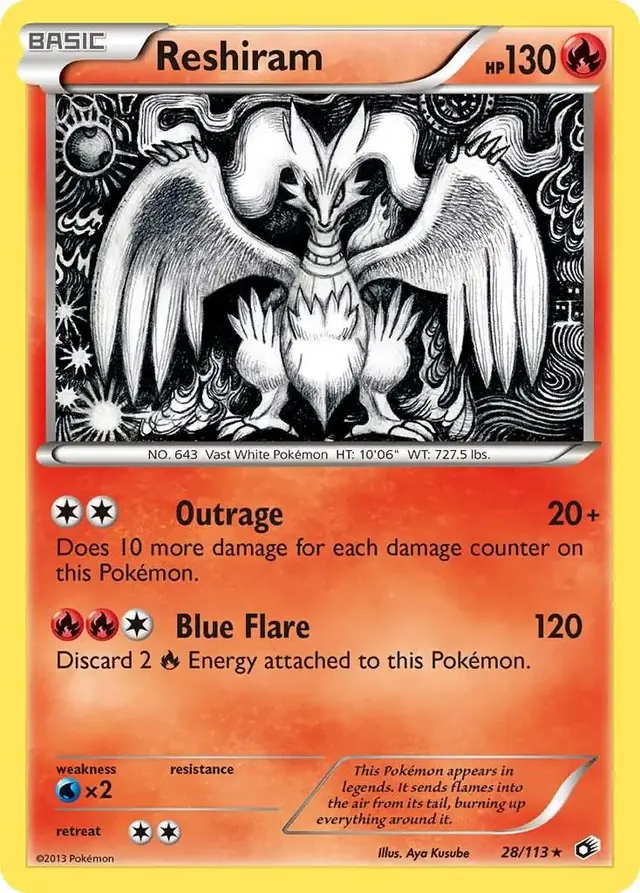 Reshiram - Pokemon Legendary Treasures #28
