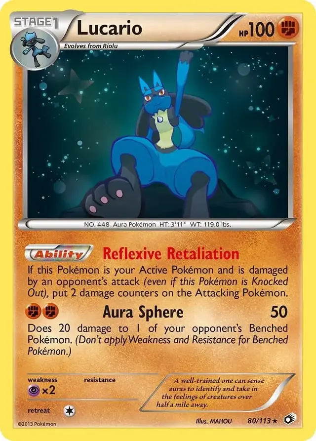 Lucario - Pokemon Legendary Treasures #80