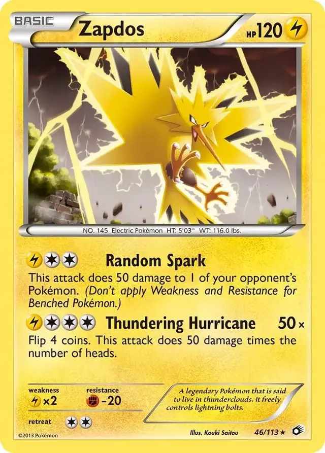 Zapdos - Pokemon Legendary Treasures #46