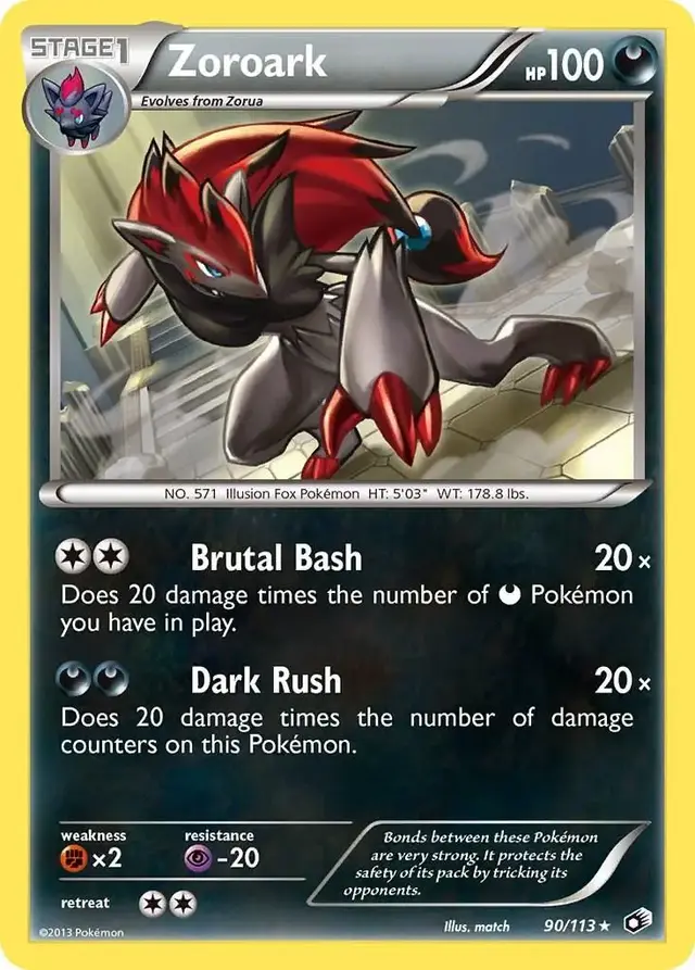Zoroark - Pokemon Legendary Treasures #90
