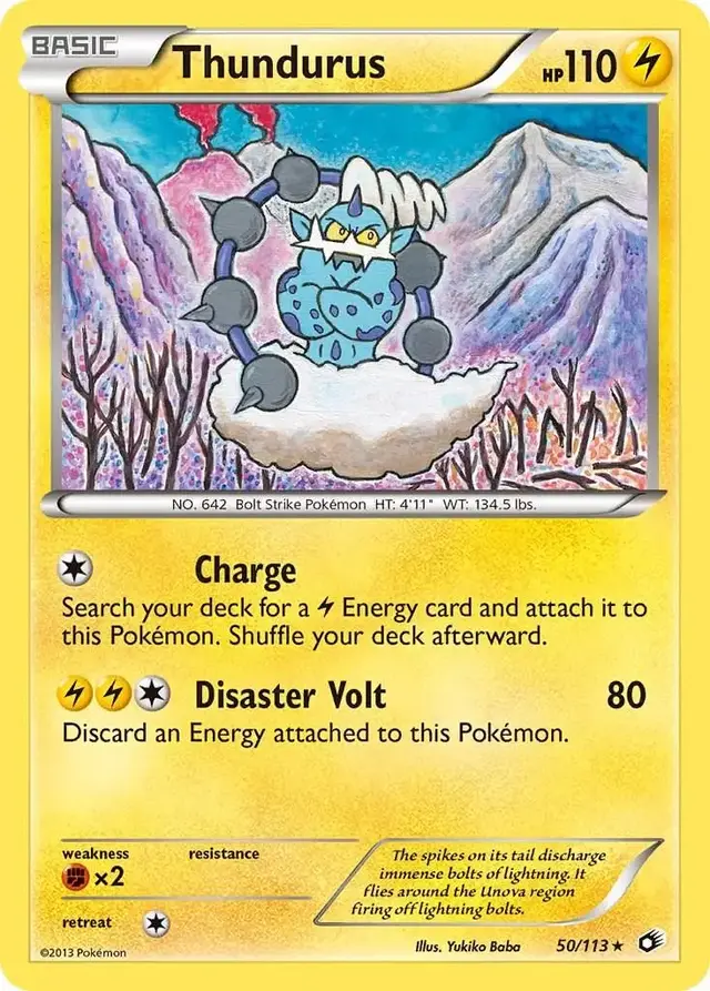 Thundurus - Pokemon Legendary Treasures #50