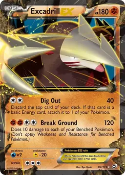 Excadrill EX 82 - Pokemon Legendary Treasures