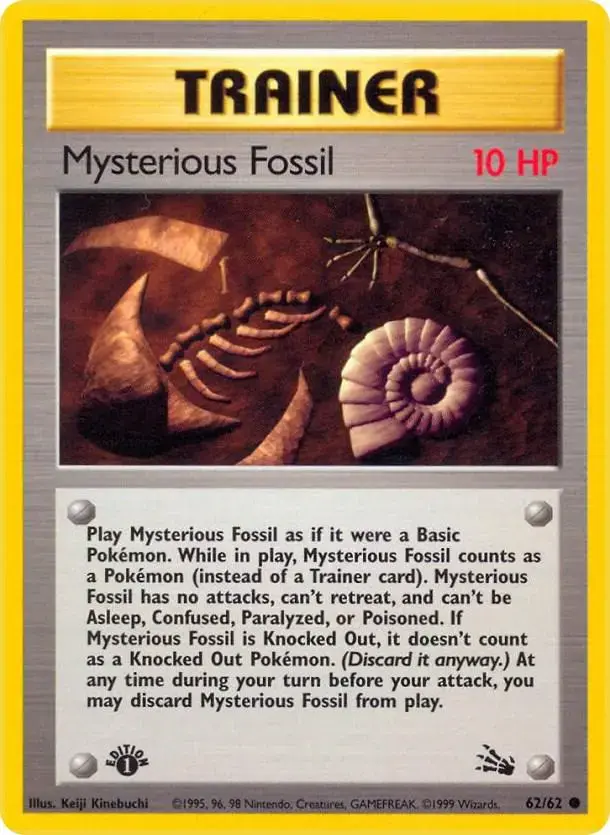 Mysterious Fossil [1st Edition] - Pokemon Fossil #62