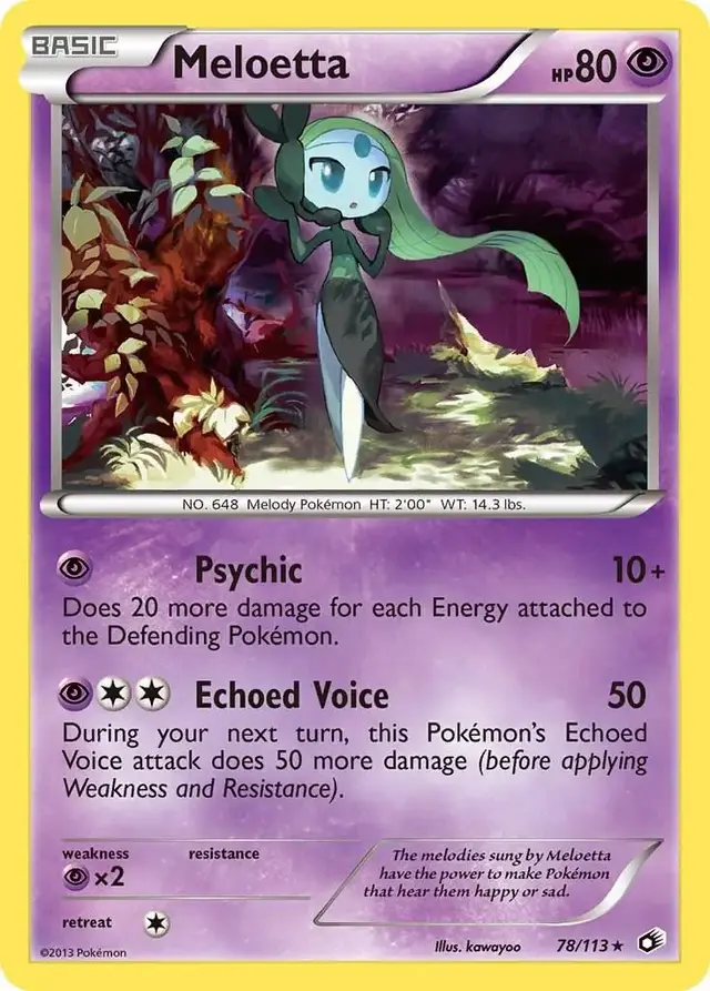 Meloetta - Pokemon Legendary Treasures #78