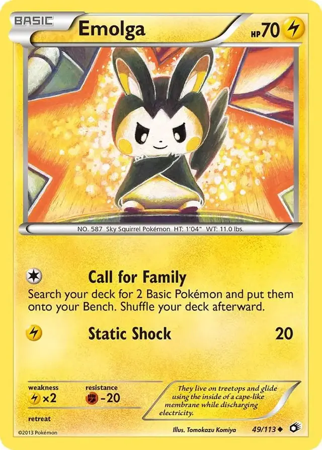 Emolga - Pokemon Legendary Treasures #49