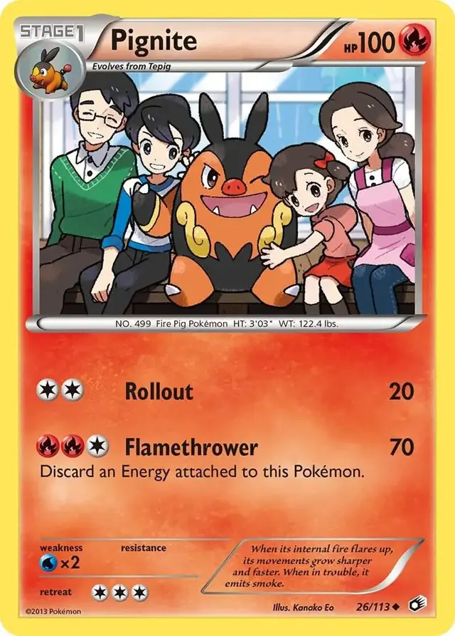 Pignite - Pokemon Legendary Treasures #26