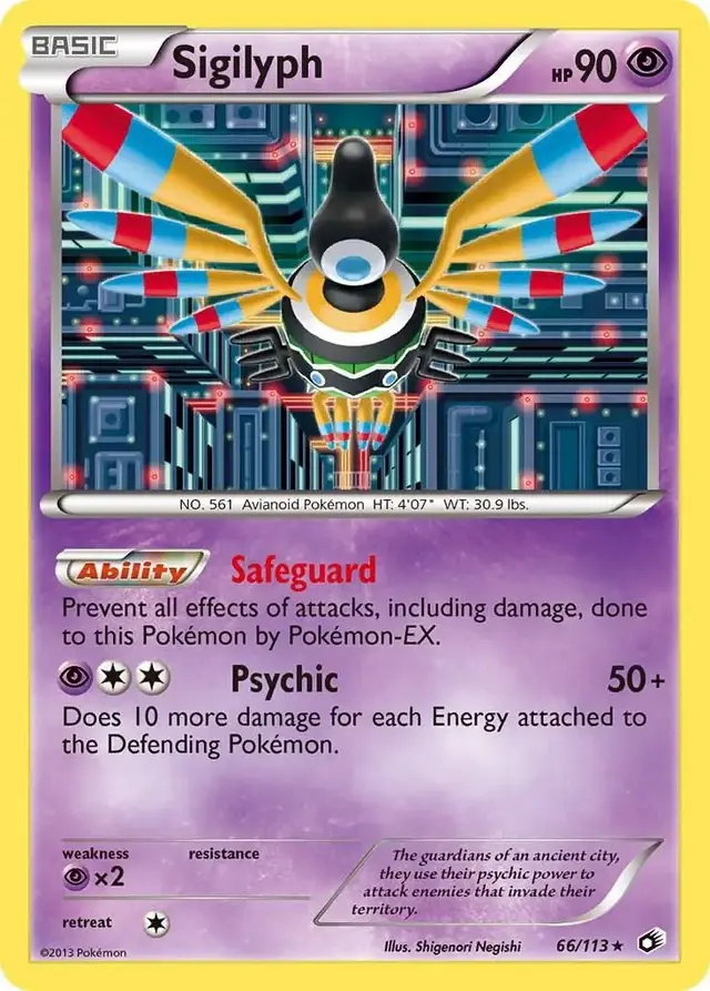 Sigilyph - Pokemon Legendary Treasures #66