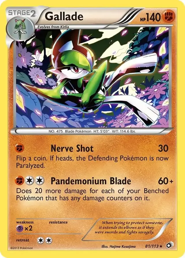 Gallade - Pokemon Legendary Treasures #81