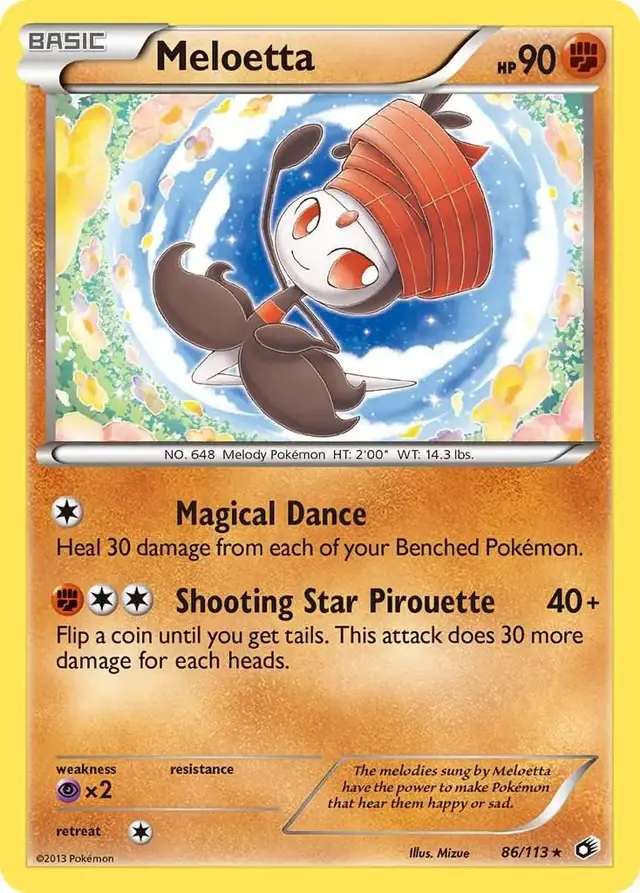 Meloetta - Pokemon Legendary Treasures #86